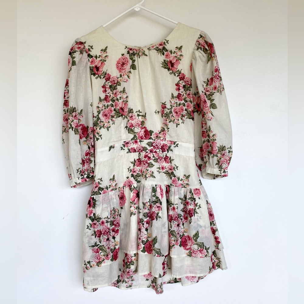 Roses Linen style dress